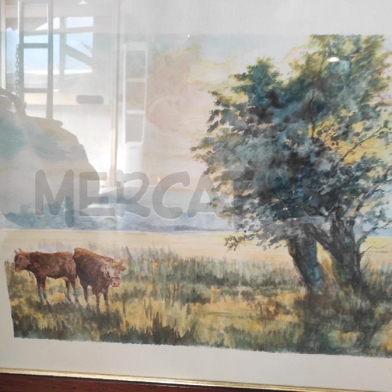 QUADRO FORTUNATO RUSSO ACQUERELLO  | Mercatino dell'Usato Tivoli 2