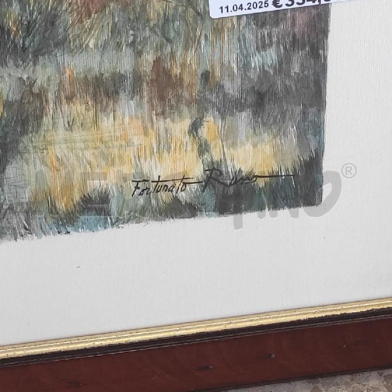 QUADRO FORTUNATO RUSSO ACQUERELLO  | Mercatino dell'Usato Tivoli 3