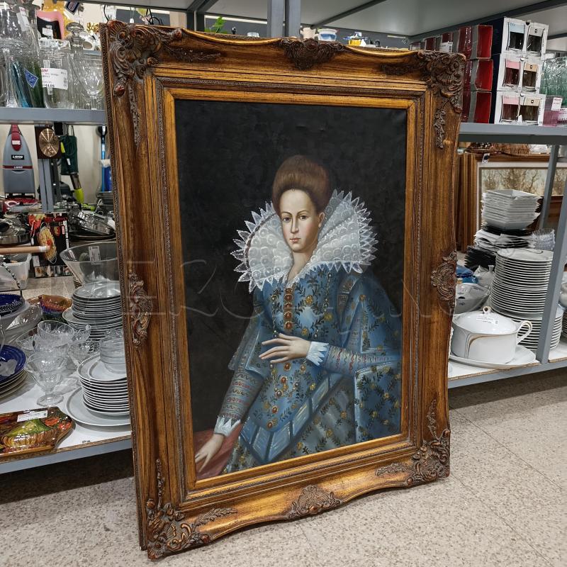QUADRO RITRATTO DONNA DIMENSIONI CORNICE 87X116 | Mercatino dell'Usato Tivoli 1