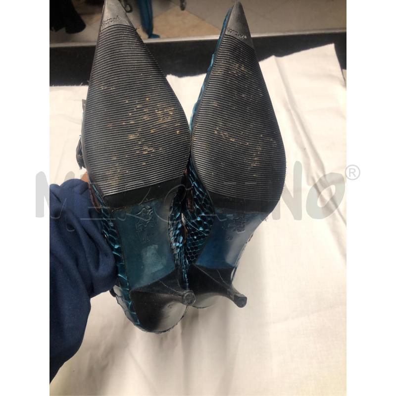 SCARPE DONNA CHIARINI PETROLIO PITONE | Mercatino dell'Usato Tivoli 4