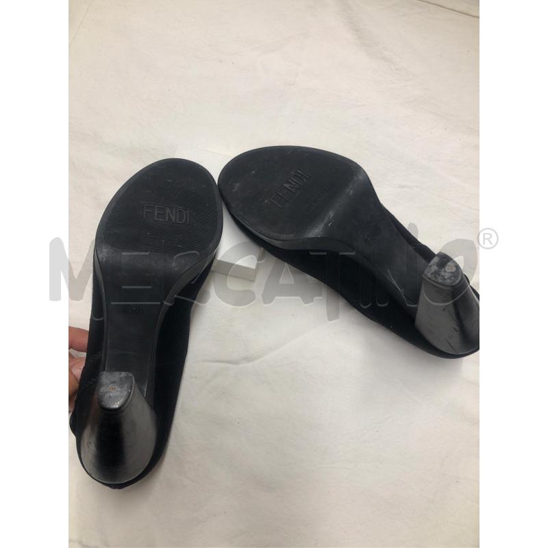 SCARPE DONNA FENDI DECOLTE CAMOSCIO NERE | Mercatino dell'Usato Tivoli 4