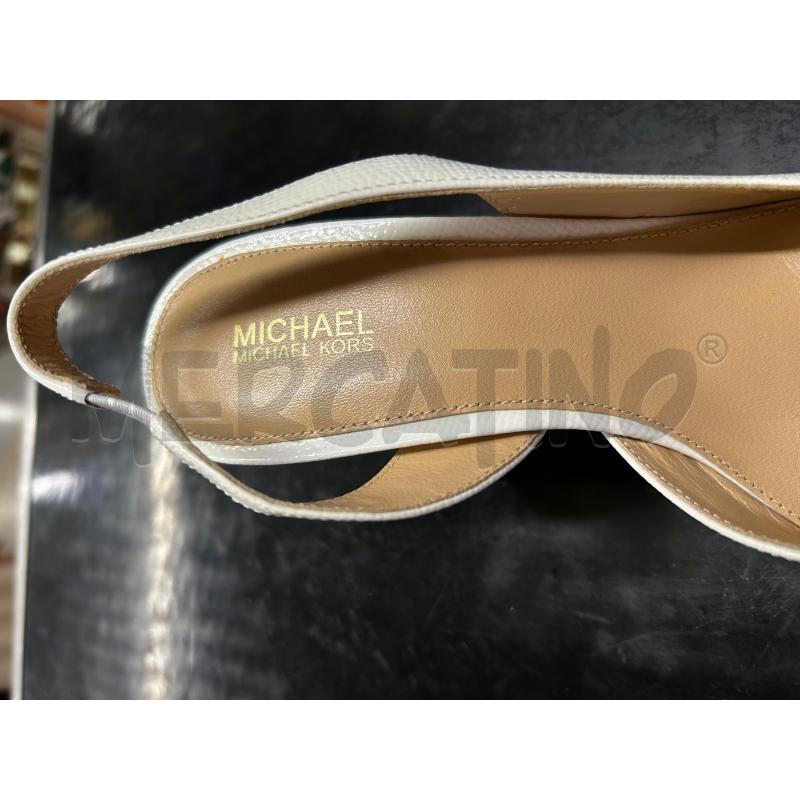 SCARPE TACCHI MICHAEL KORS BIANCHE  | Mercatino dell'Usato Tivoli 3