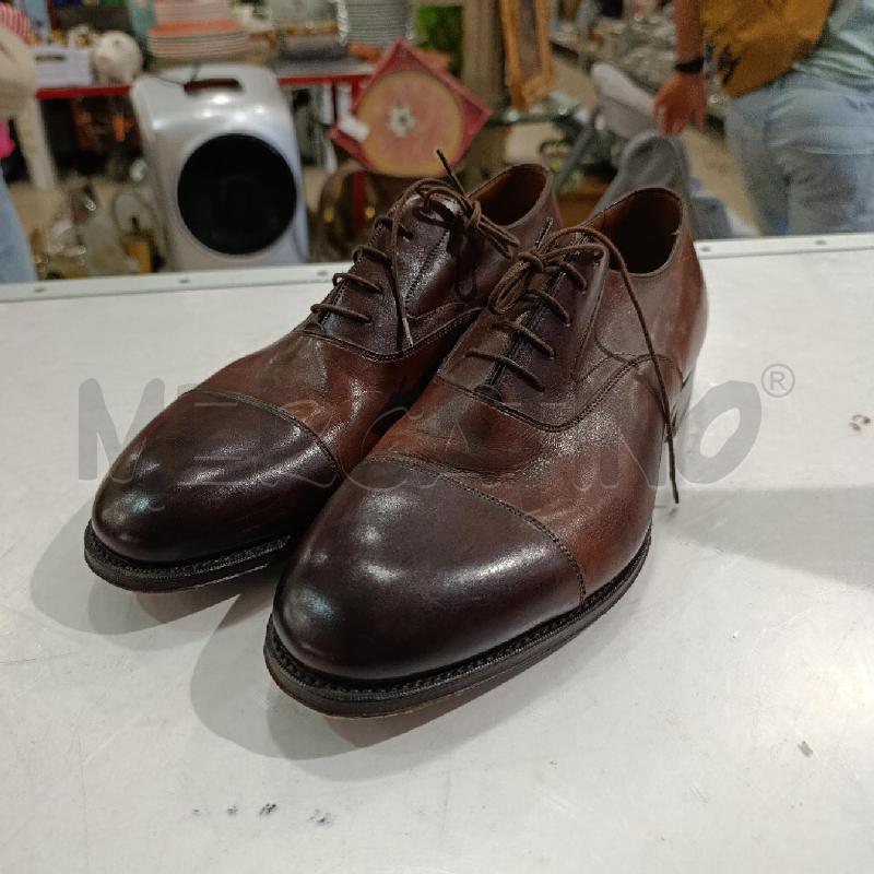 SCARPE UOMO PELLE SANTONI MARRONE | Mercatino dell'Usato Tivoli 1