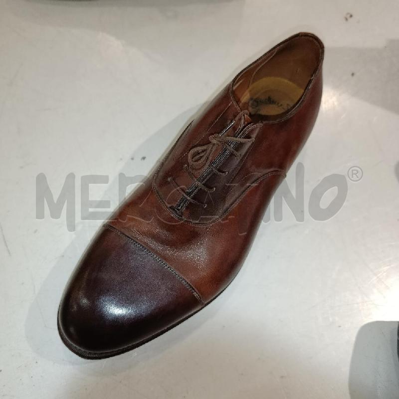 SCARPE UOMO PELLE SANTONI MARRONE | Mercatino dell'Usato Tivoli 5