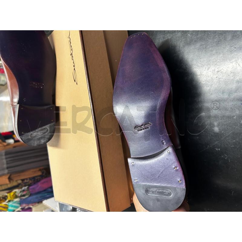 SCARPE UOMO SANTONI PELLE MARRONE  | Mercatino dell'Usato Tivoli 2