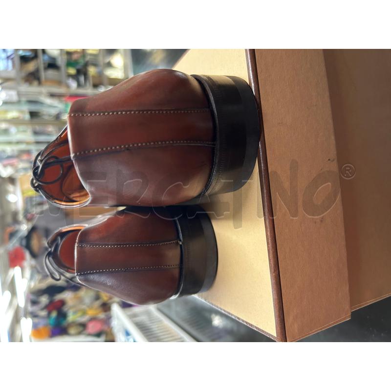 SCARPE UOMO SANTONI PELLE MARRONE  | Mercatino dell'Usato Tivoli 3