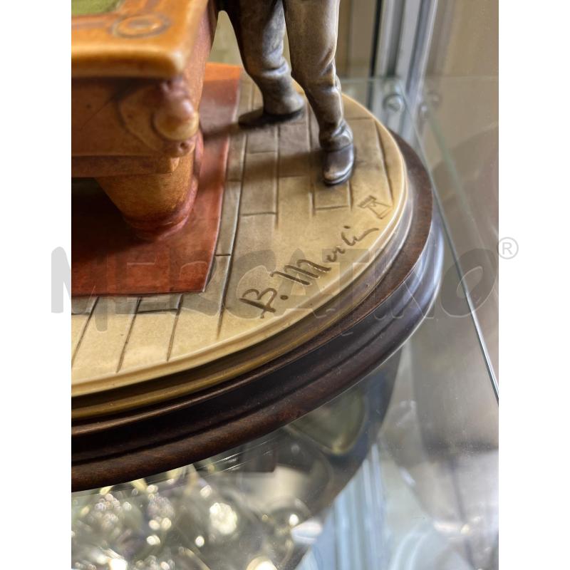 SCULTURA CAPODIMONTE BRUNO MERLI 50 CM GIOCATORI DI BILIARDO | Mercatino dell'Usato Tivoli 2