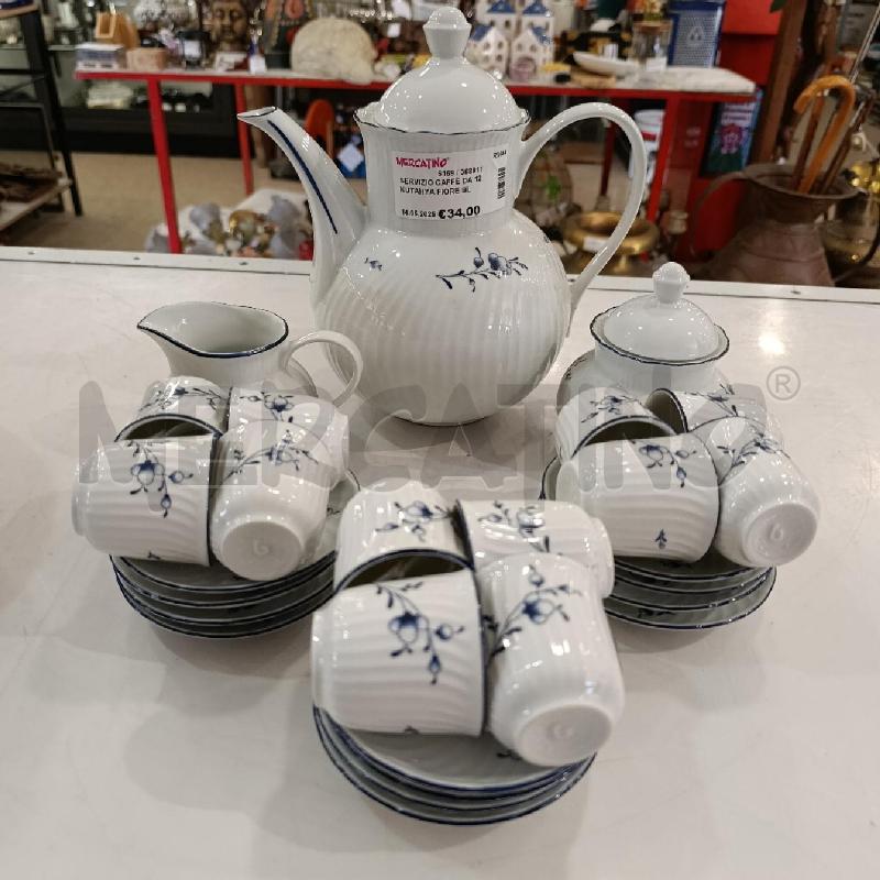 SERVIZIO CAFFÈ DA 12 KUTAHYA FIORE BLU | Mercatino dell'Usato Tivoli 1