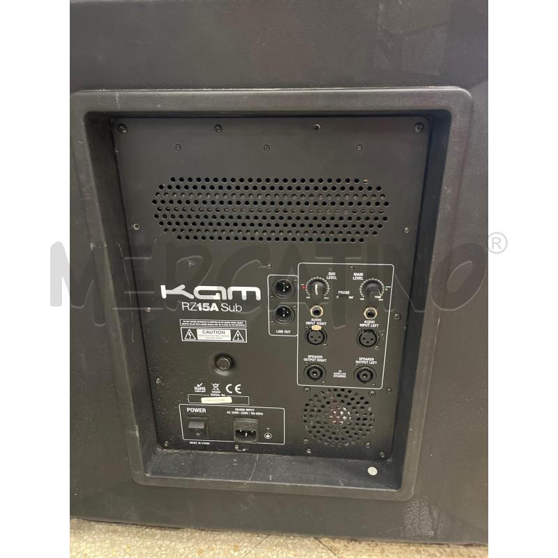 SUBWOOFER KAM RZ15A SUB | Mercatino dell'Usato Tivoli 2