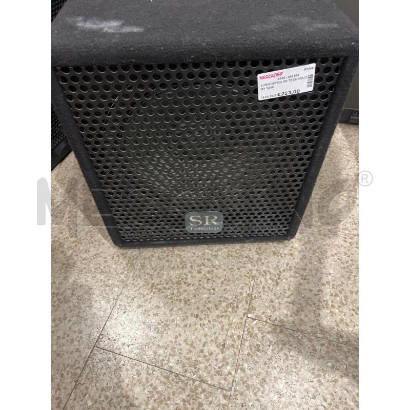 SUBWOOFER SR TECHNOLOGY S300 | Mercatino dell'Usato Tivoli 1