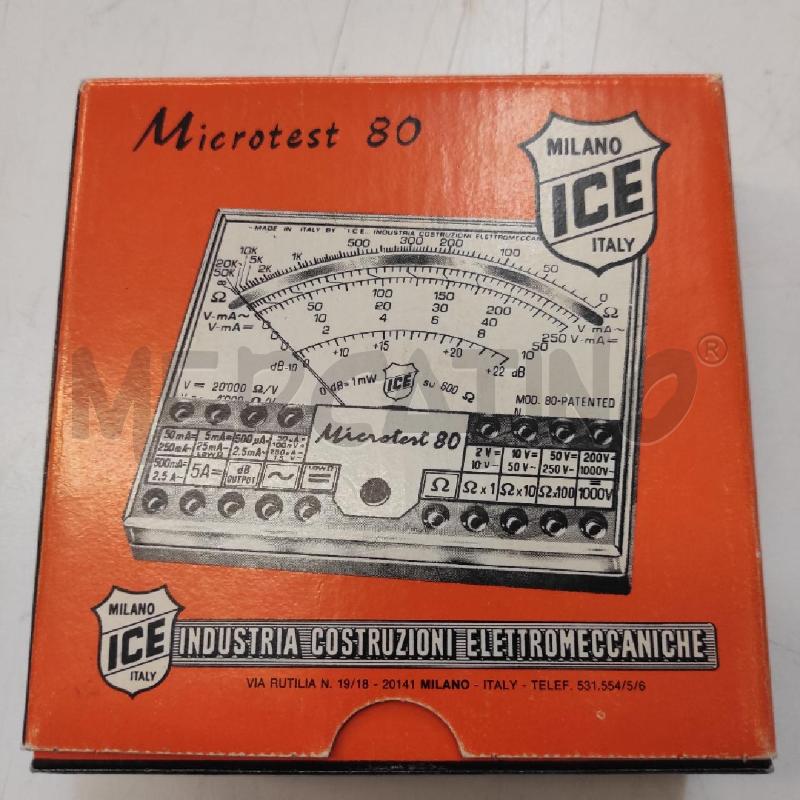 TESTER MICROTEST 80 ICE | Mercatino dell'Usato Tivoli 1