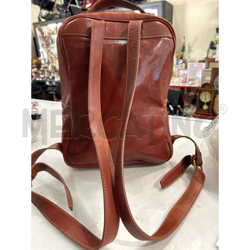 ZAINO PELLE MARRONE MADE IN ITALY | Mercatino dell'Usato Tivoli 2