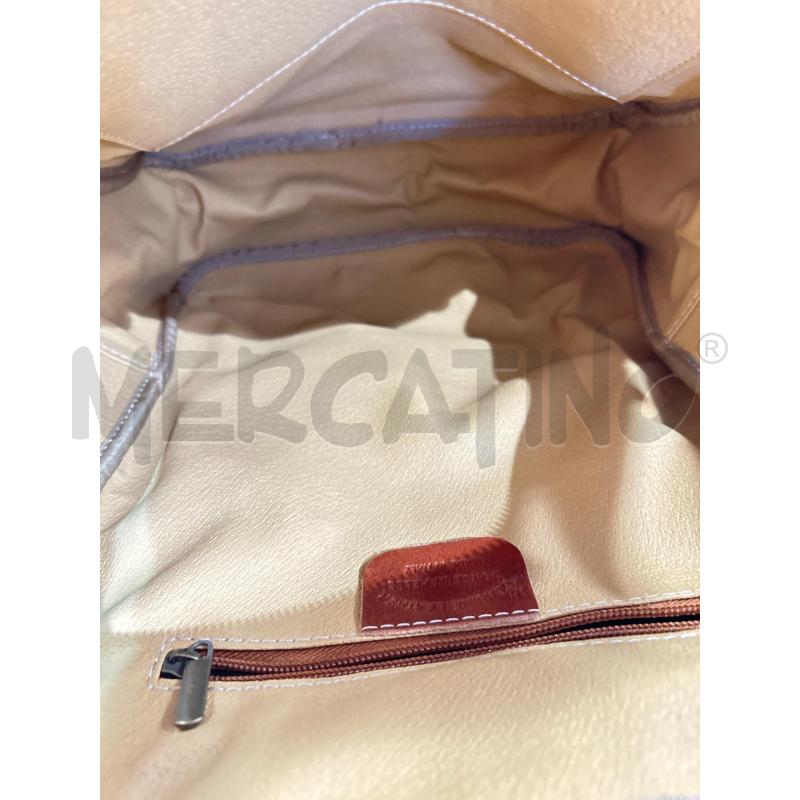 ZAINO PELLE MARRONE MADE IN ITALY | Mercatino dell'Usato Tivoli 5