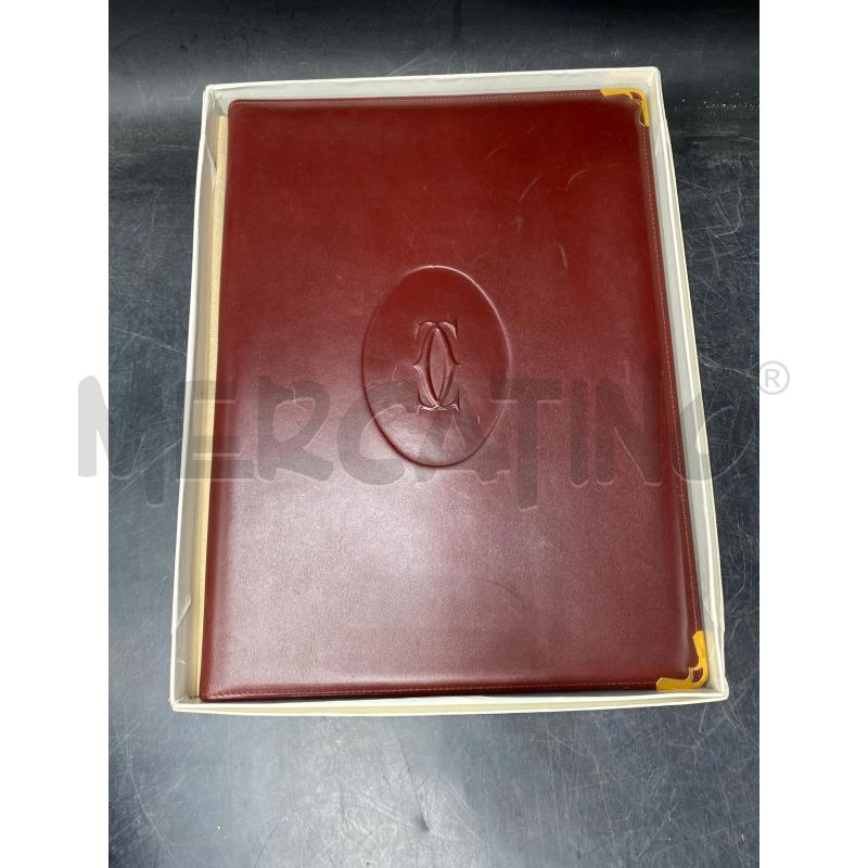 AGENDA CARTIER PELLE BORDEAUX VINTAGE 24X31 | Mercatino dell'Usato Roma porta di roma 1