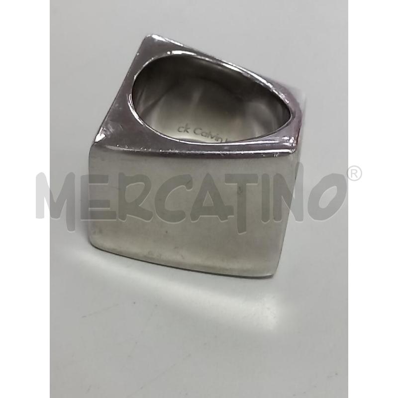 ANELLO DONNA CALVIN KLEIN ACCIAIO | Mercatino dell'Usato Roma porta di roma 1