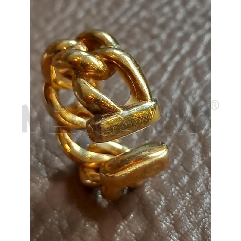 ANELLO DORATO FRALEONI CATENA | Mercatino dell'Usato Roma porta di roma 3