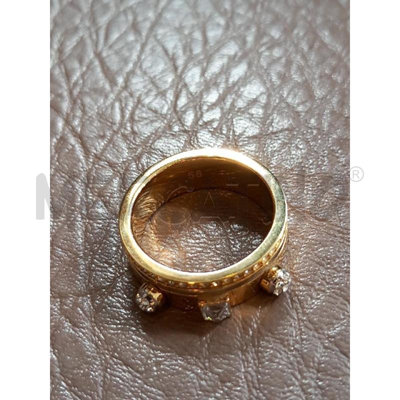 ANELLO SWAROVSKI THRILLING DORATO | Mercatino dell'Usato Roma porta di roma 3