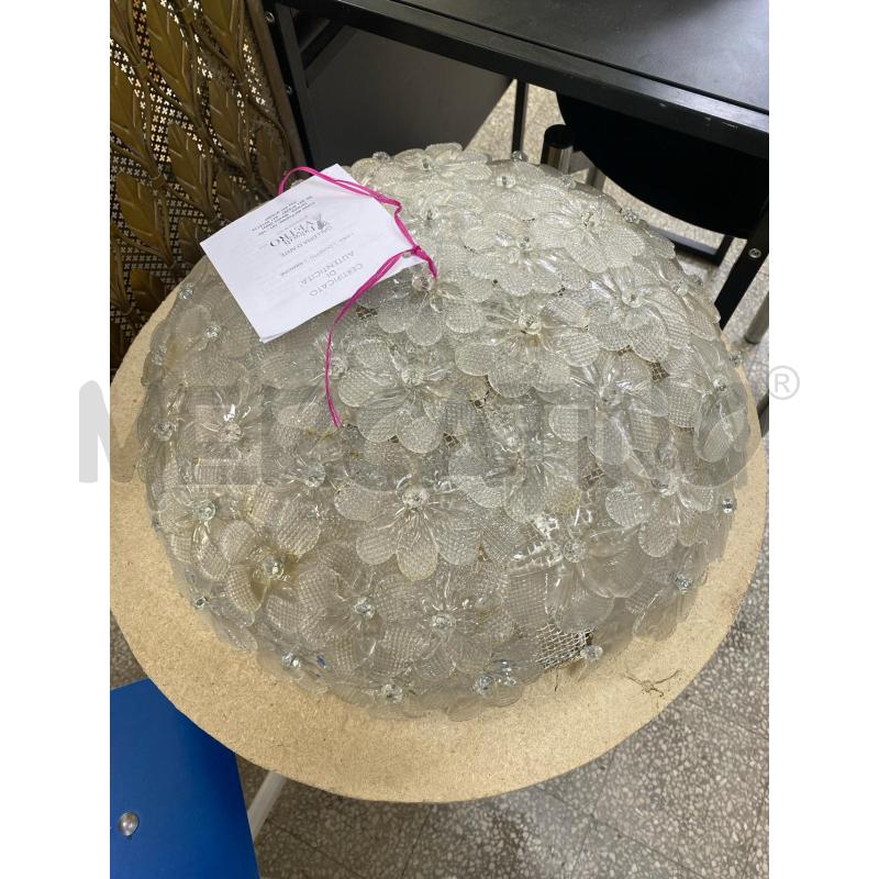 APPLIQUE FIORI MURRINA 44 CM DA RIV CENESEDE | Mercatino dell'Usato Roma porta di roma 1