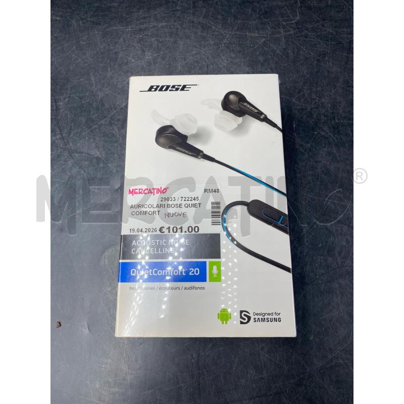 AURICOLARI BOSE QUIET COMFORT | Mercatino dell'Usato Roma porta di roma 1