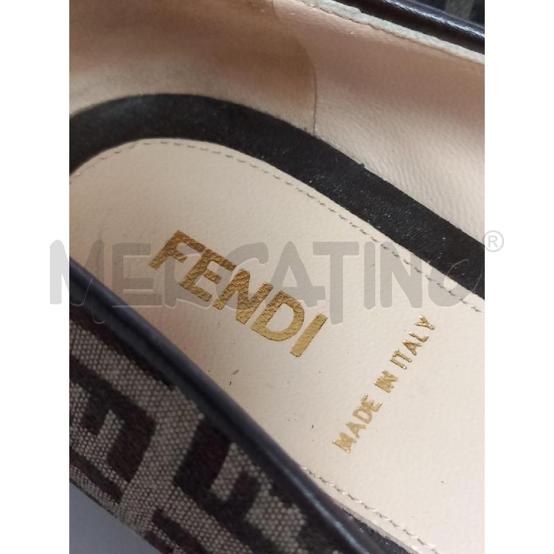 BALLERINA FENDI TELA MONOGRAMMA BEIGE DA RIV | Mercatino dell'Usato Roma porta di roma 2