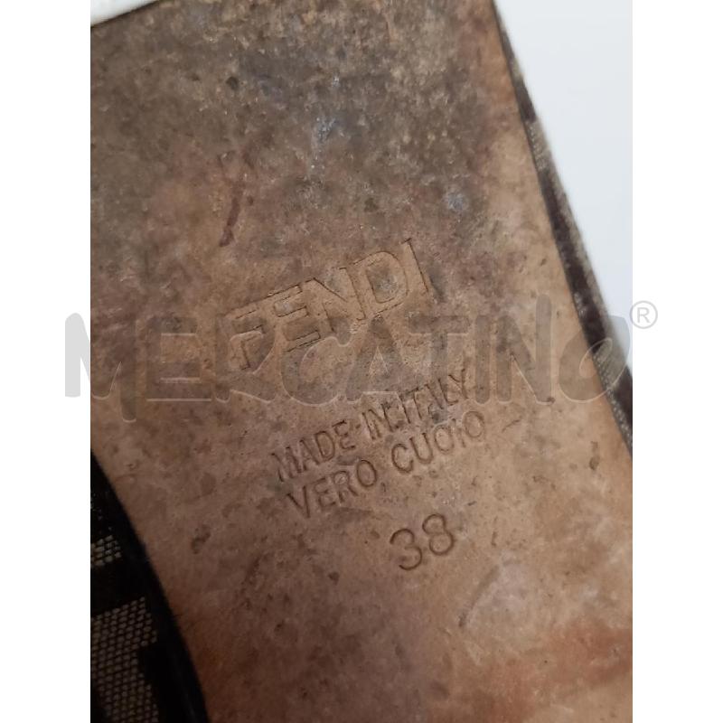 BALLERINA FENDI TELA MONOGRAMMA BEIGE DA RIV | Mercatino dell'Usato Roma porta di roma 5