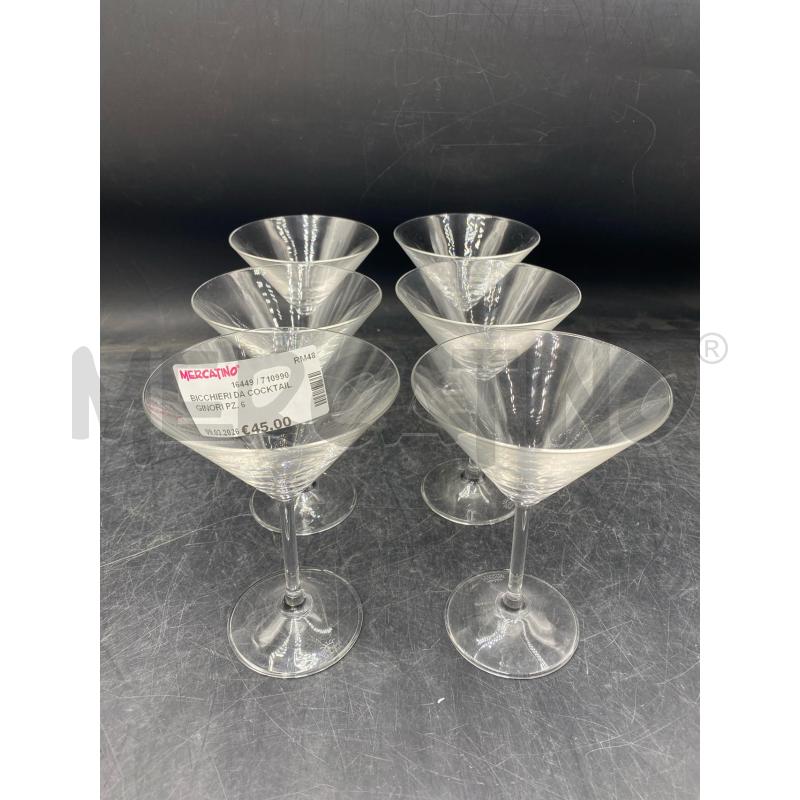 BICCHIERI DA COCKTAIL GINORI PZ. 6 | Mercatino dell'Usato Roma porta di roma 1