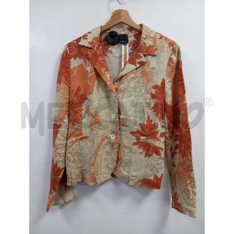 BLAZER D PINKO ARANCIO PURO LINO | Mercatino dell'Usato Roma porta di roma 1