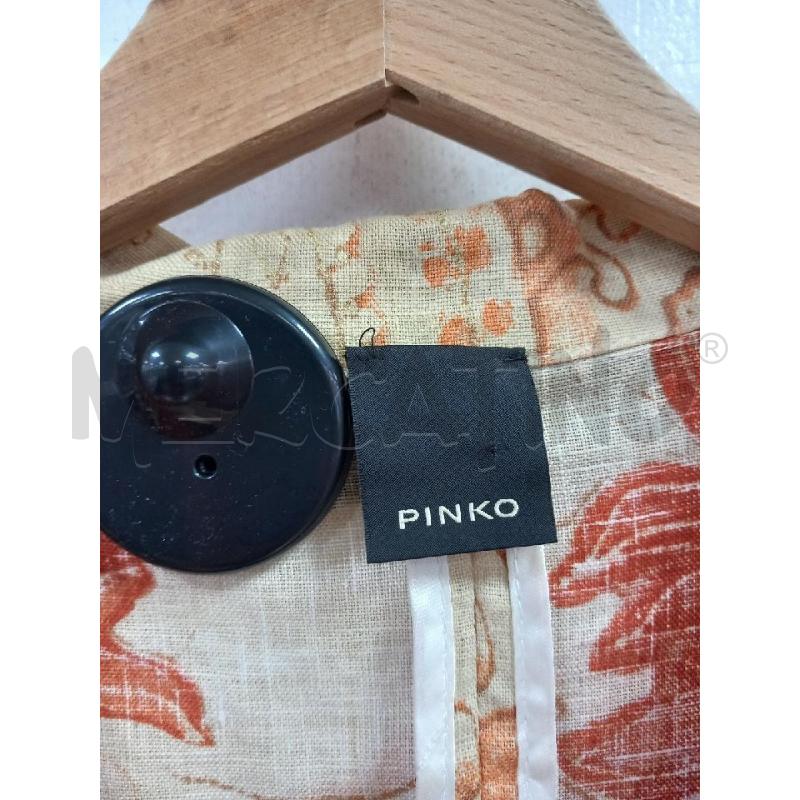 BLAZER D PINKO ARANCIO PURO LINO | Mercatino dell'Usato Roma porta di roma 2