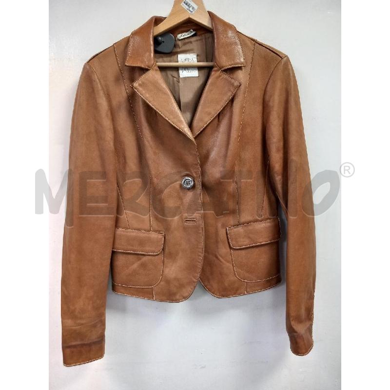 BLAZER D VERA PELLE MARRONE | Mercatino dell'Usato Roma porta di roma 1