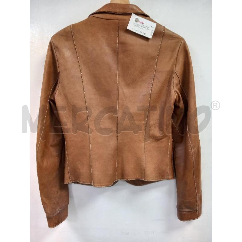 BLAZER D VERA PELLE MARRONE | Mercatino dell'Usato Roma porta di roma 2