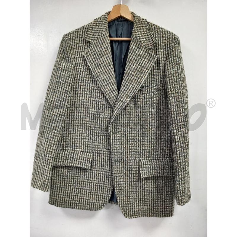 BLAZER U HARRIS TWEED VERDE BARSTRIPE PURA LANA | Mercatino dell'Usato Roma porta di roma 1