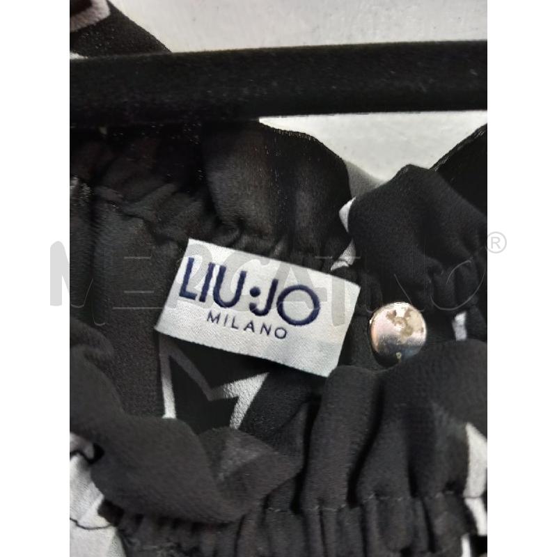 BLUSA D LIU JO NERO STELLE BIANCO | Mercatino dell'Usato Roma porta di roma 2
