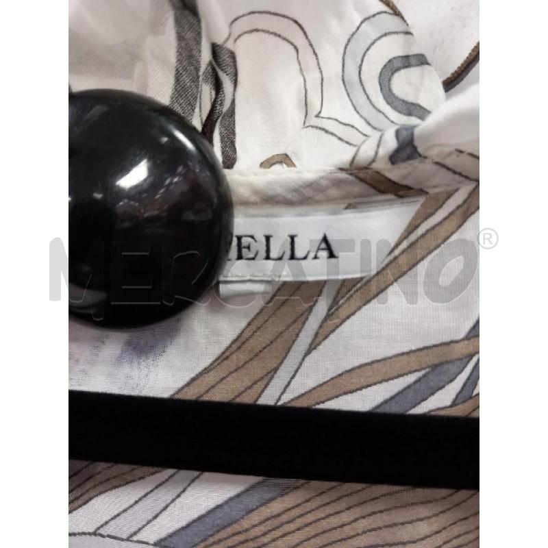 BLUSA D MARELLA BIANCO FANTASIA COTONE MISTO SETA | Mercatino dell'Usato Roma porta di roma 2