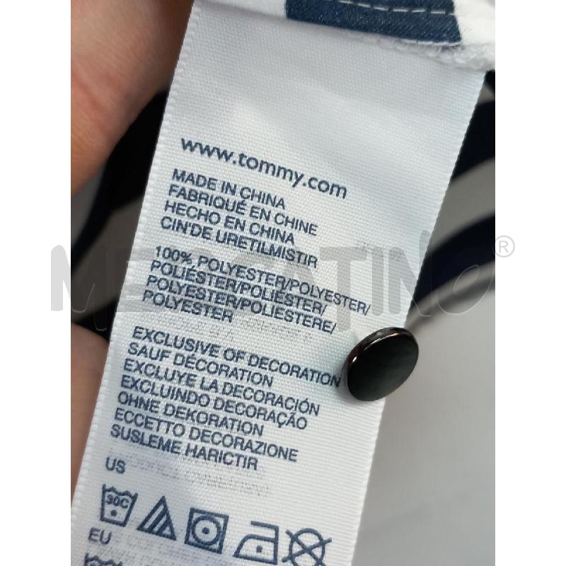 BLUSA D TOMMY HILFIGER BIANCO RIGHE BLU | Mercatino dell'Usato Roma porta di roma 3