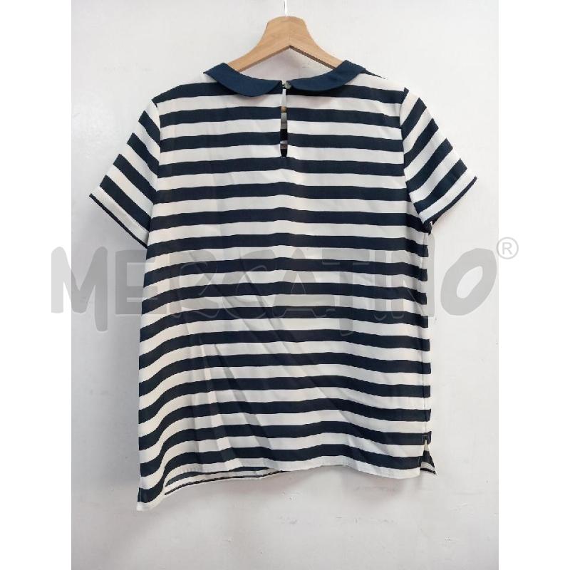 BLUSA D TOMMY HILFIGER BIANCO RIGHE BLU | Mercatino dell'Usato Roma porta di roma 4