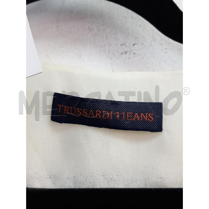 BLUSA D TRUSSARDI JEANS NERO BIANCO | Mercatino dell'Usato Roma porta di roma 2