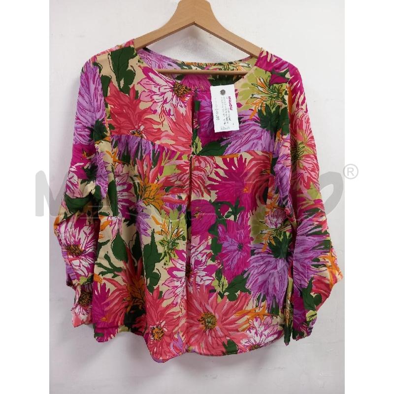 BLUSA D WEEKEND MAX MARA ROSA FANTASIA FLOREALE | Mercatino dell'Usato Roma porta di roma 2