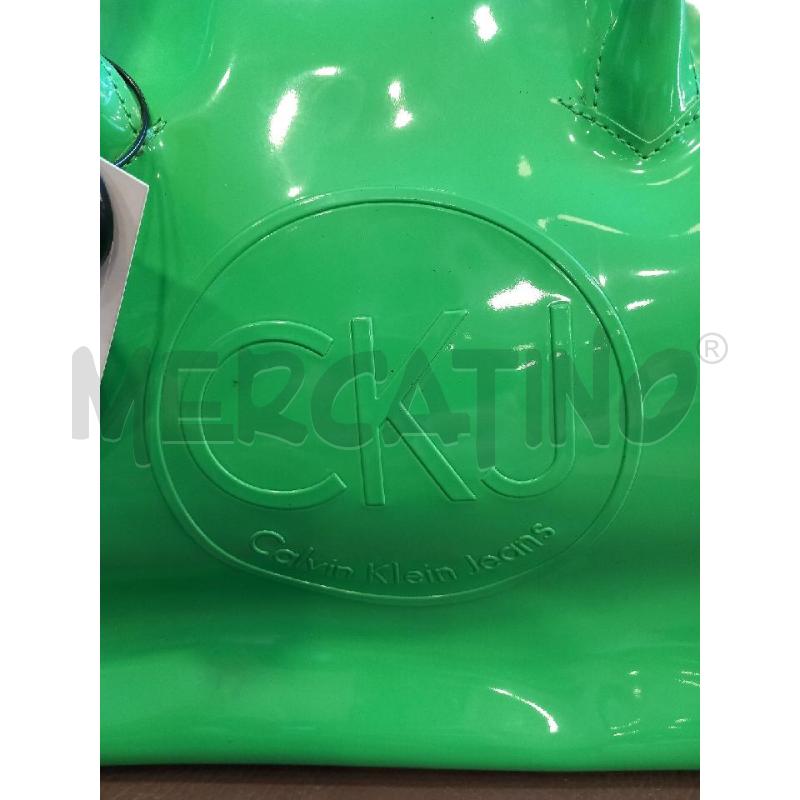 BORSA DONNA CALVIN KLEIN VERDE | Mercatino dell'Usato Roma porta di roma 2