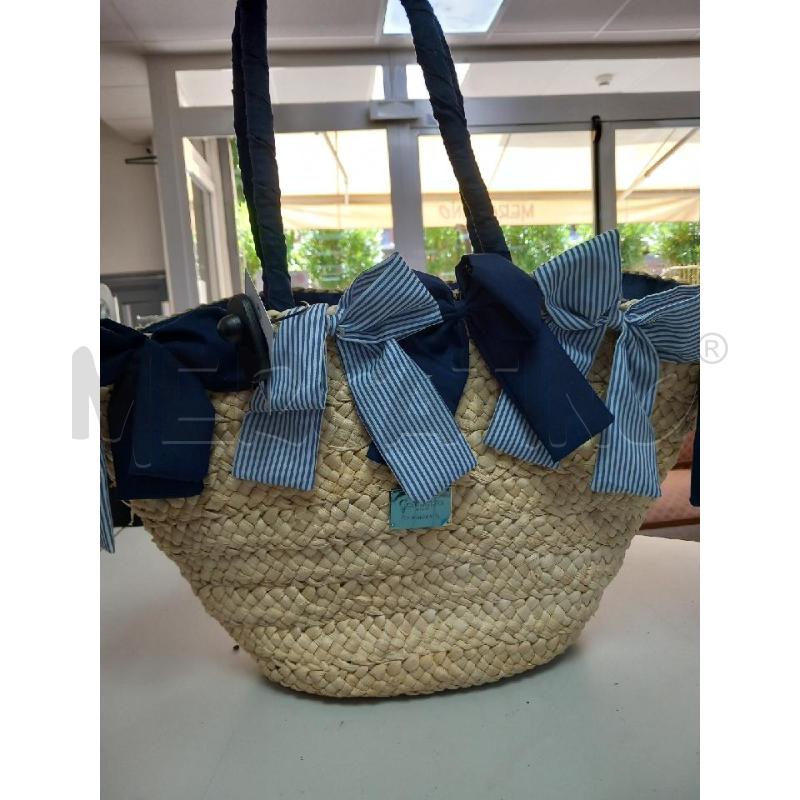 BORSA DONNA CAMOMILLA MARE BLU PAGLIA | Mercatino dell'Usato Roma porta di roma 1