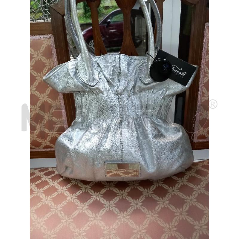 BORSA DONNA COCCINELLE ARGENTATA | Mercatino dell'Usato Roma porta di roma 2