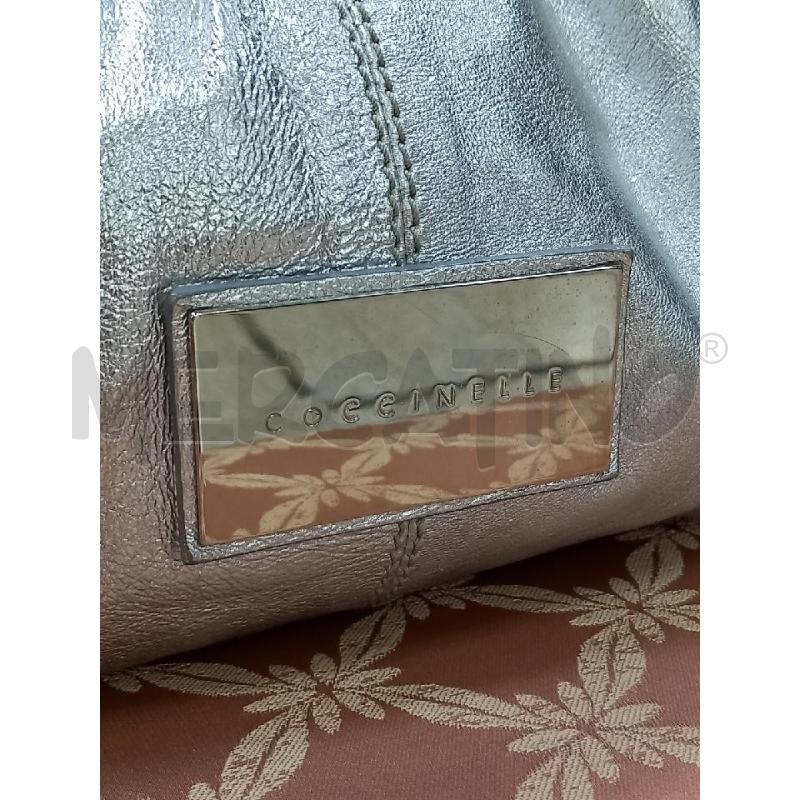 BORSA DONNA COCCINELLE ARGENTATA | Mercatino dell'Usato Roma porta di roma 3