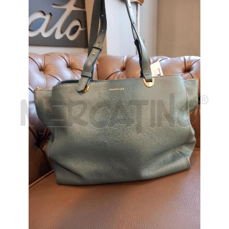 BORSA DONNA COCCINELLE PETROLIO | Mercatino dell'Usato Roma porta di roma 1
