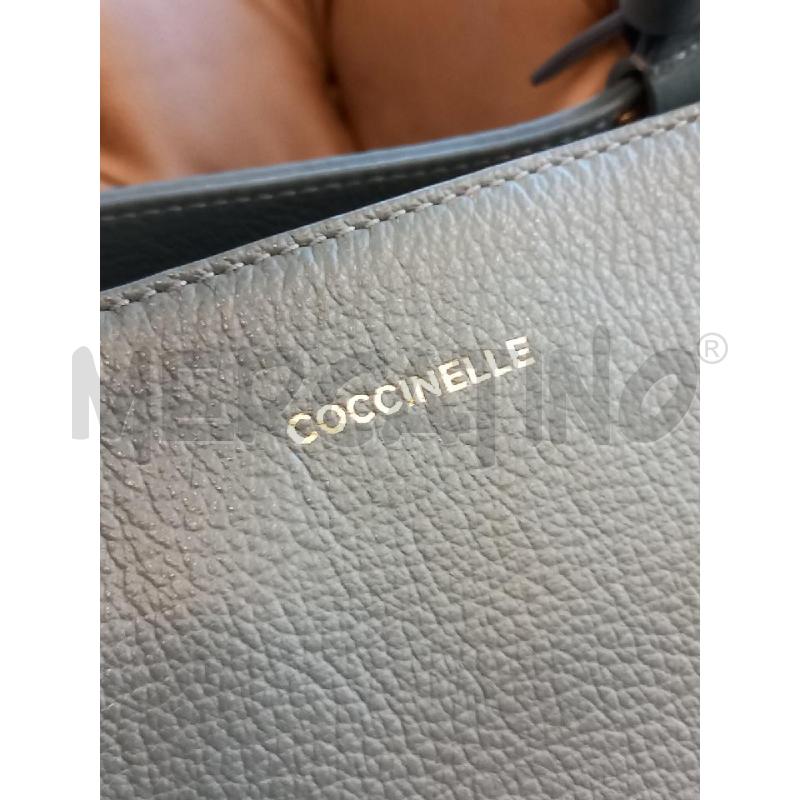 BORSA DONNA COCCINELLE PETROLIO | Mercatino dell'Usato Roma porta di roma 2