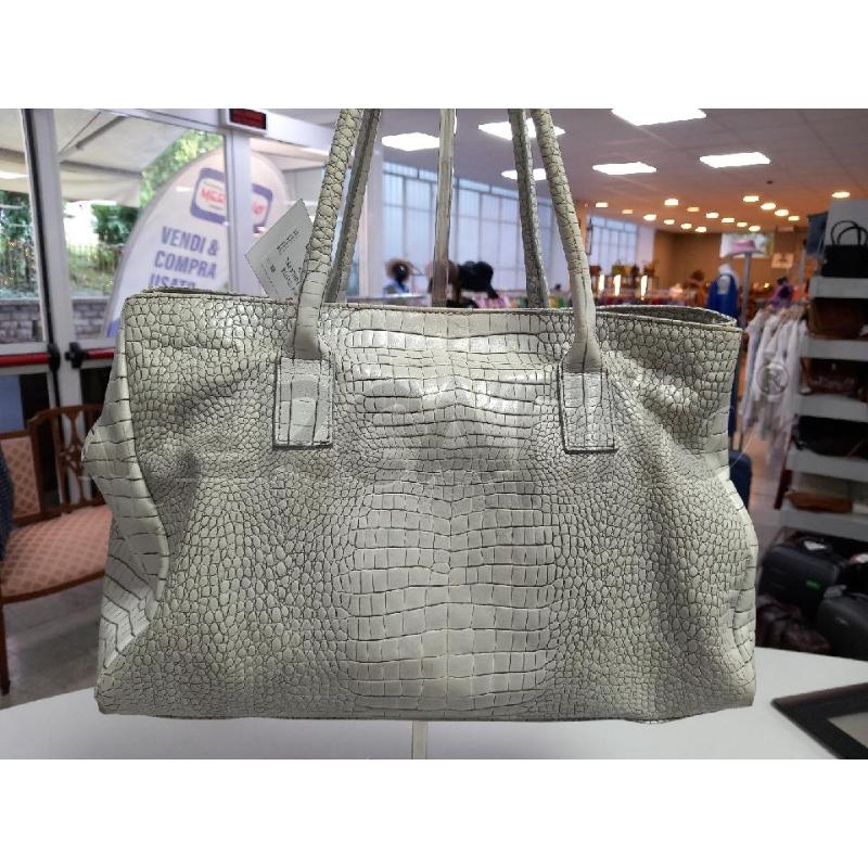 BORSA DONNA FURLA PELLE COCCODRILLO GRIGIA | Mercatino dell'Usato Roma porta di roma 4