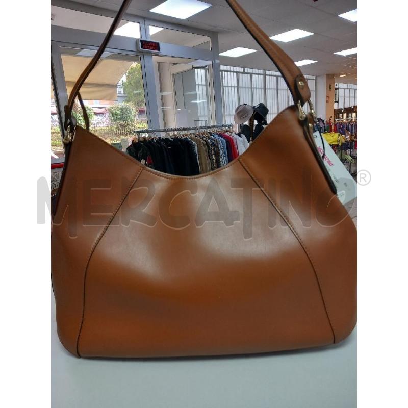 BORSA DONNA GATTINONI PELLE MARRONE | Mercatino dell'Usato Roma porta di roma 2