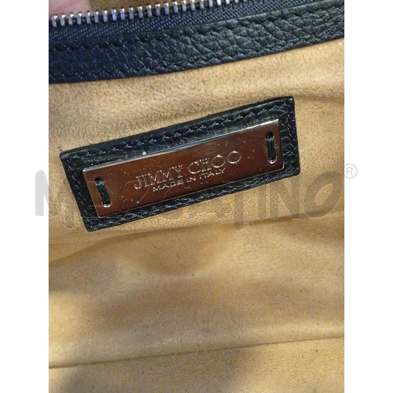 BORSA DONNA JIMMY CHOO RILEY PELLE NERA | Mercatino dell'Usato Roma porta di roma 4