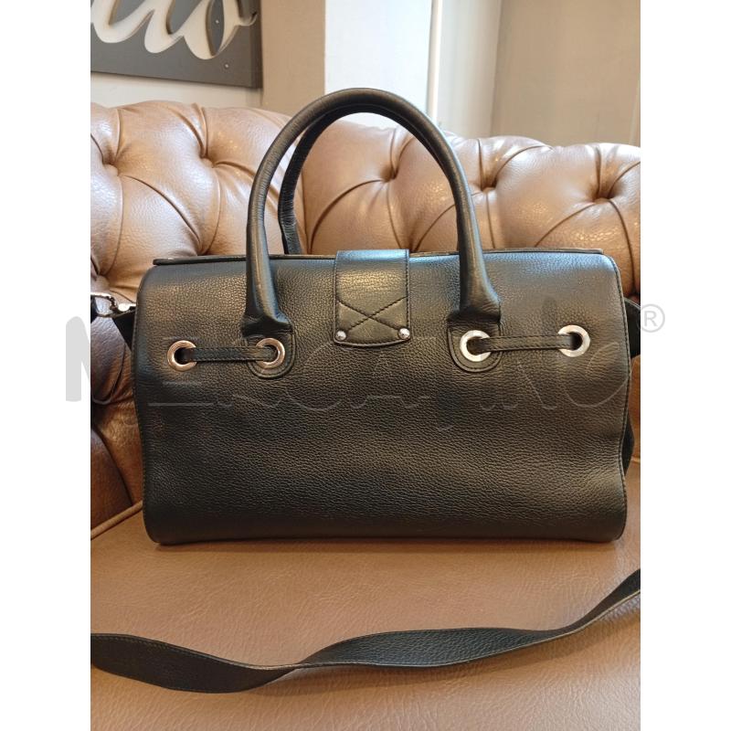 BORSA DONNA JIMMY CHOO RILEY PELLE NERA | Mercatino dell'Usato Roma porta di roma 5