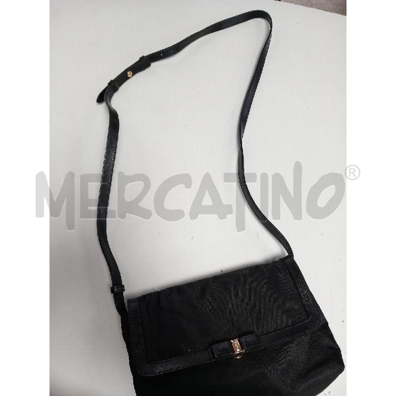 BORSA DONNA TRACOLLA SALVATORE FERRAGAMO NERA | Mercatino dell'Usato Roma porta di roma 3