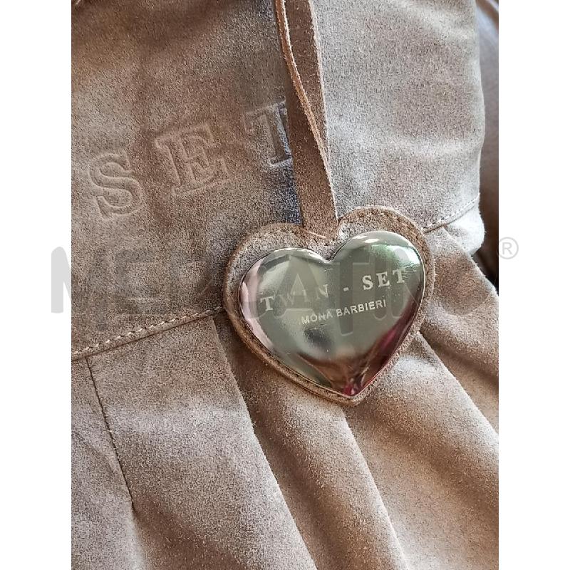 BORSA DONNA TWINSET VELLUTO BEIGE | Mercatino dell'Usato Roma porta di roma 2