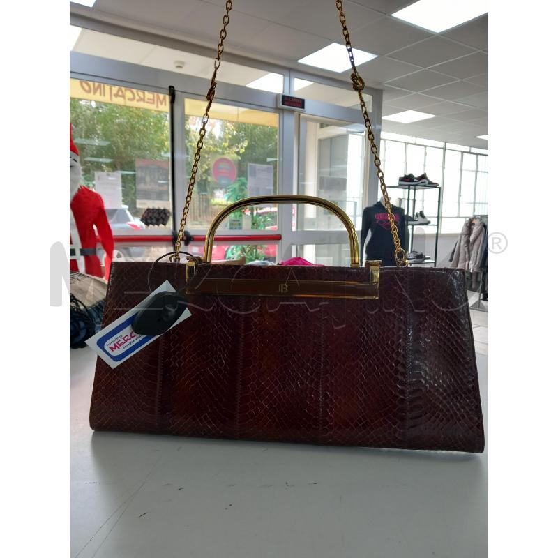 Borsa clearance pitonata tracolla